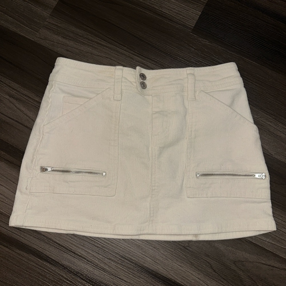 Forever 21 Cream Pencil Mini Skirt Casual